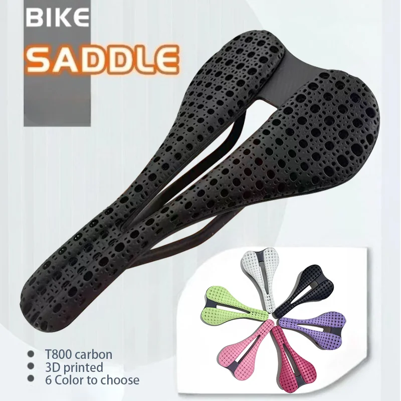 

6COLOR 2025New style Ultra Light Shock Absorbent Breathable 3D Printed Saddle for Road Cycling Saddle MTB Saddle Carbon saddle