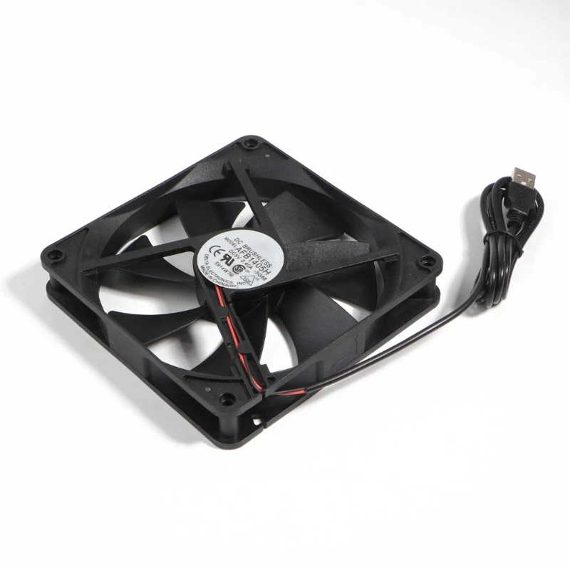 USB Cooling Fan 140mm DC5V CPU Cooler Radiator for PC for Case-Server Heatsink N0HC