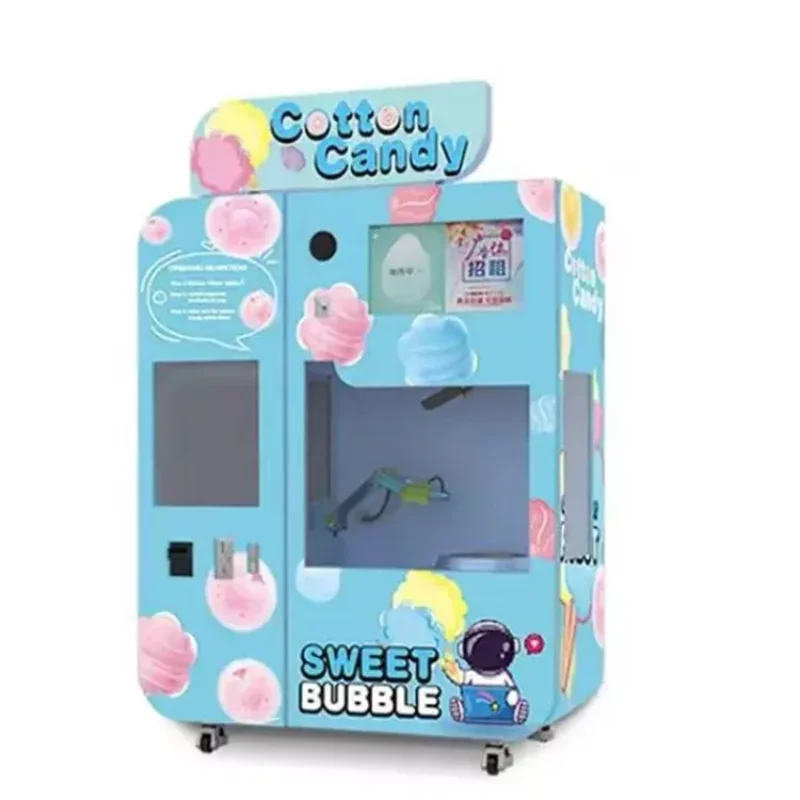 YG Fully Automatic Sugar Cotton Candy Vending Machine Widely Using Full Automatic Cotton Candy Machine Manufacturer in China