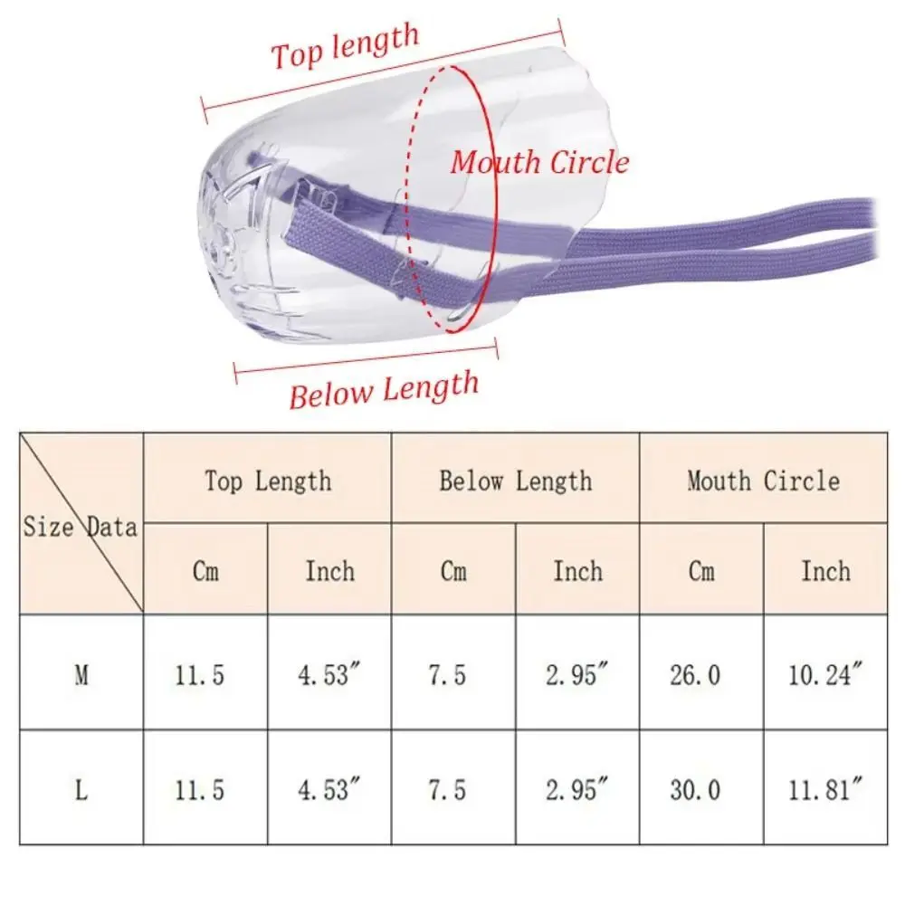 Adjustable Cat Muzzle Mask Breathable Clear Kitten Mouth Cover Anti-bite Hollow-Carved Design Pet Grooming Mask Chewing