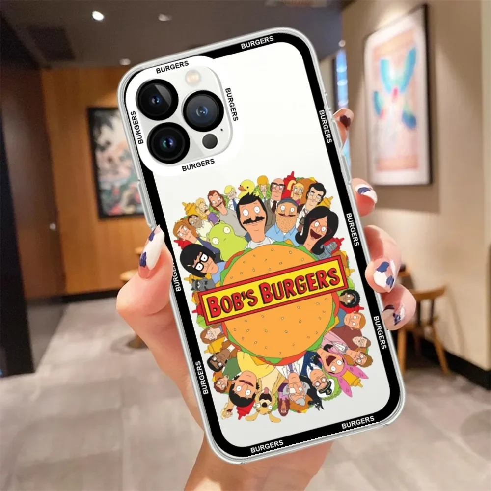 Cartoon B-Bobs B-Burgers Phone Case For iPhone 15 13 14 12 11 Pro Max X XR XS Max