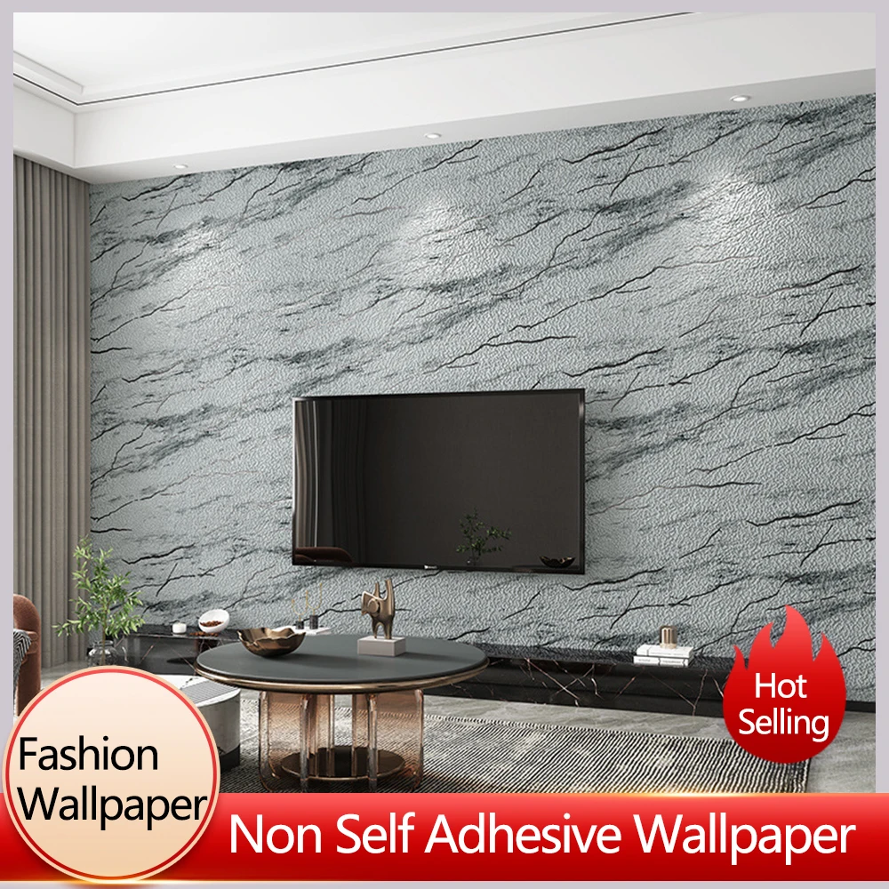 

High Quality Non Woven Marble Wallpapers 3D TV Background Wall Living Room Restaurant Wallpaper Home Decoration Wall Paper