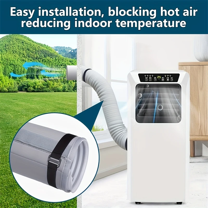 

1 шт. изолированный портативный чехол для шланга переменного тока для диаметром 5 дюймов и 59 дюймов, защитные шланги для кондиционера