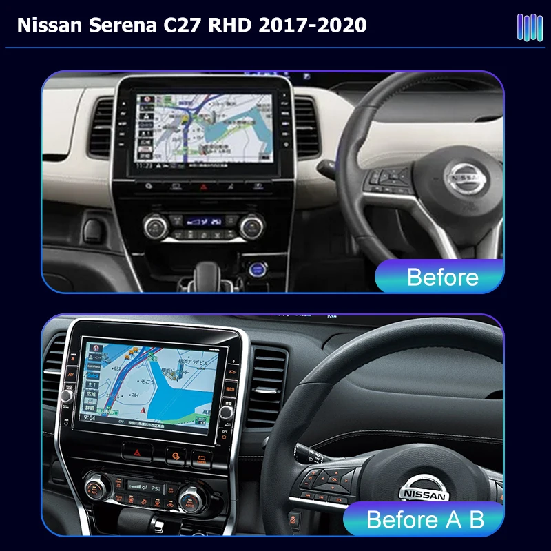 AI VOICE Android Car Radio Multimedia player for Nissan Serena C27 RHD 2017-2020 stereo GPS Navigation Stereo Screen Video Tape
