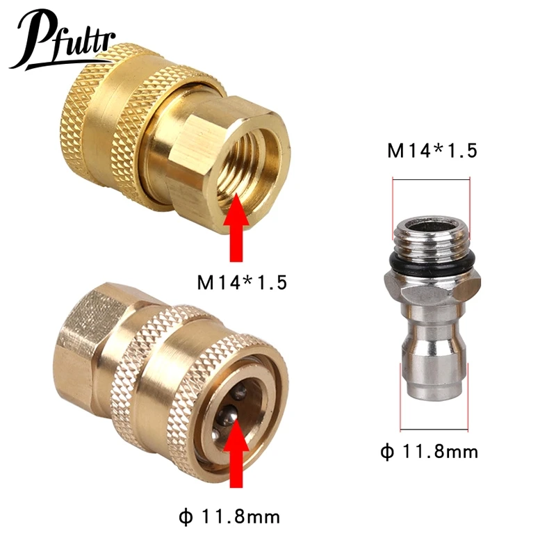 Car Washer Foam Lance Connector 1/4 Inch Quick Connect Socket And Quick Connect With Female M14 For Pressure Washer Water