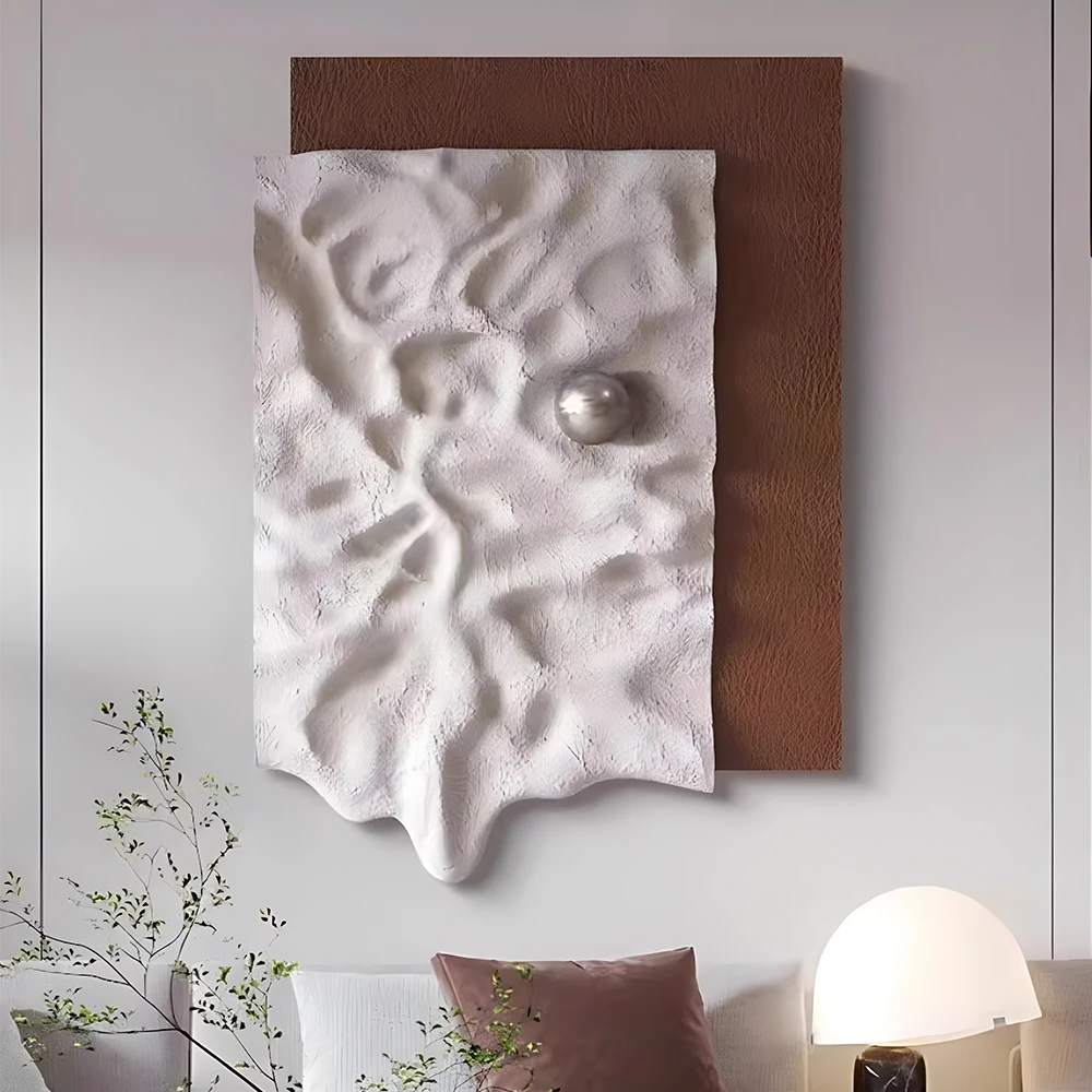 Custom-designed 3D artwork wood product wallboard handmade contemporary style carved wood home decoration painting featuring