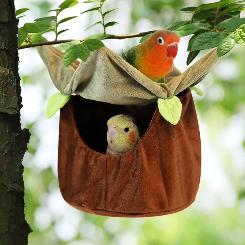 Xuanfeng Hammoc Wenniao Squirrel Decoration Warm Sleeping Bag Indoor and Outdoor Peony Nest Parrot Nest Tiger Skin Nest