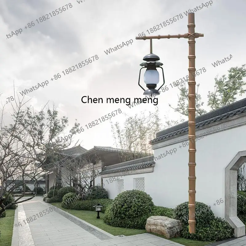 

Outdoor led bamboo shape courtyard retro horse lamp garden lighting Chinese landscape street lamp