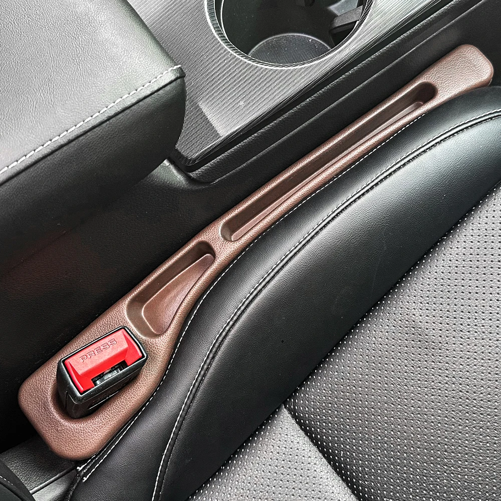 2 Stück Autositz-Lückenfüller, Dual-Slot-Design, Auto-Innenzubehör, Telefon- und Schlüssel-Aufbewahrungsbox, Auto-Slot-Pad, Sitz-Lückenfüller – Detail 17