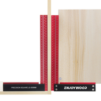 VEIKO-LS Woodworking 90 Degree 300mm 12 inch Precision L Square Measurement Ruler for Measuring and Marking Woodworking