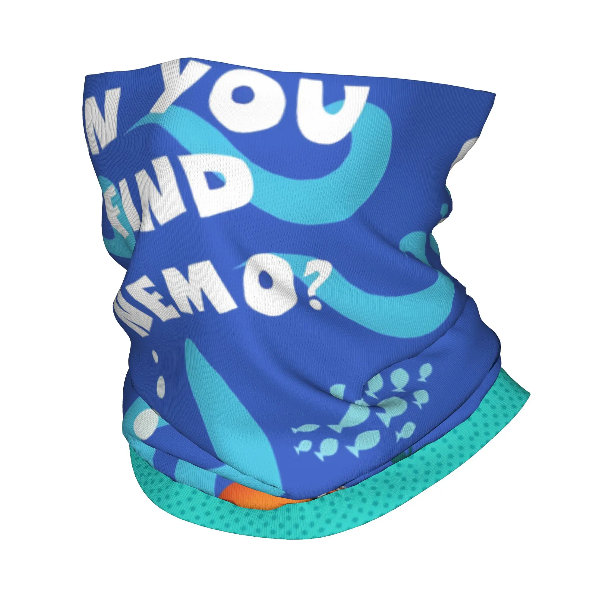 

Custom Finding Nemo Movie Bandana Winter Neck Warmer Men Windproof Wrap Face Scarf for Hiking Vintage Gaiter Headband
