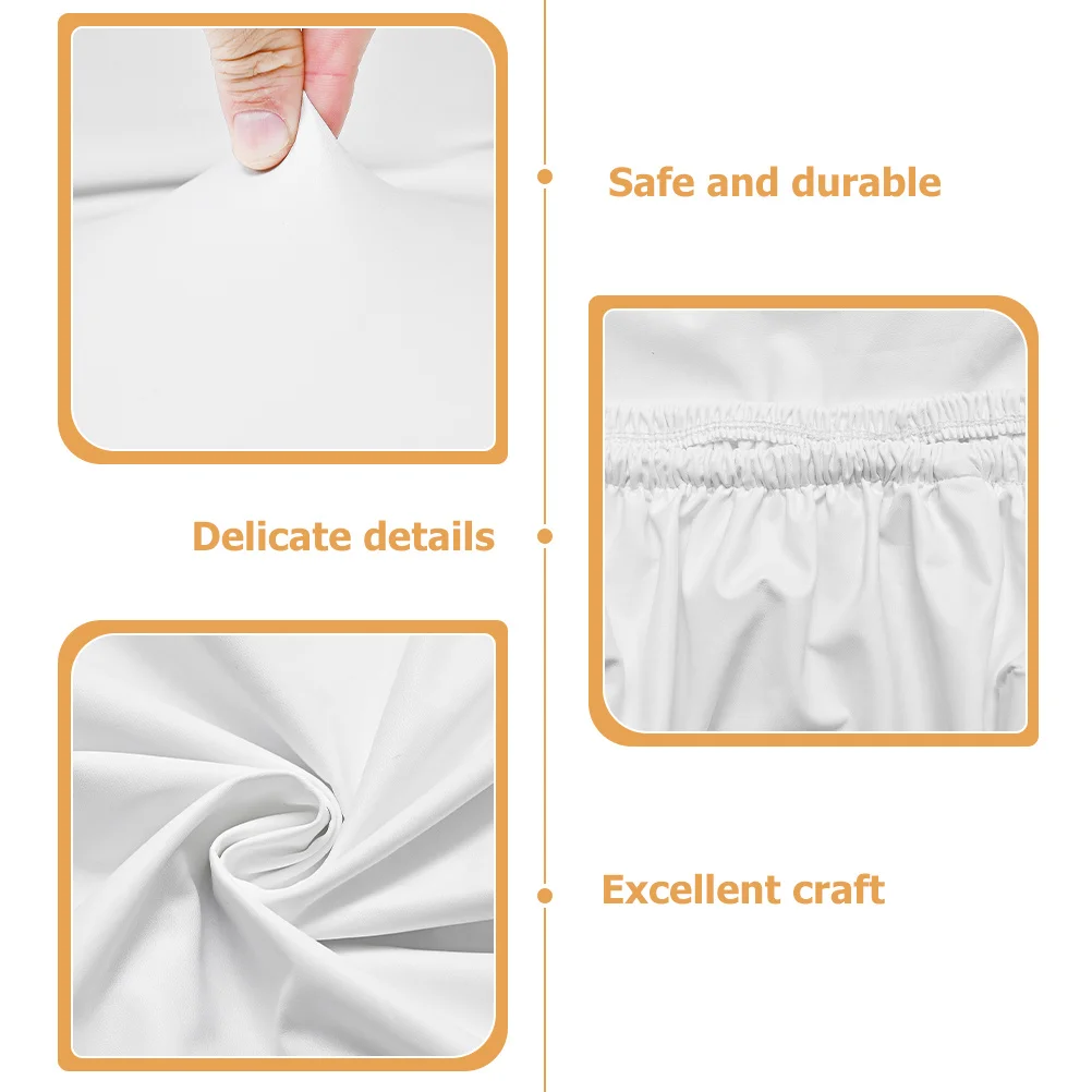 

PU Dining Chair Cover Thick Stretchable Oil Proof Elastic Protector for Living Room Study Room Hotel Decoration