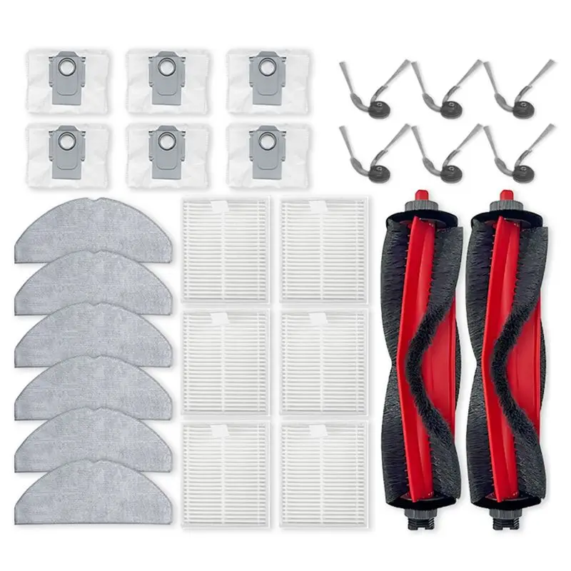 

ABXH For Roborock Q7 M5/Q7 M5+ /Q7 L5/Q7 L5+ Replacement Kit- Main Brush Filter, Mop Cloth& Dust Bag For Q7 TF/Q7 TF+ Q7B/Q7T+ P