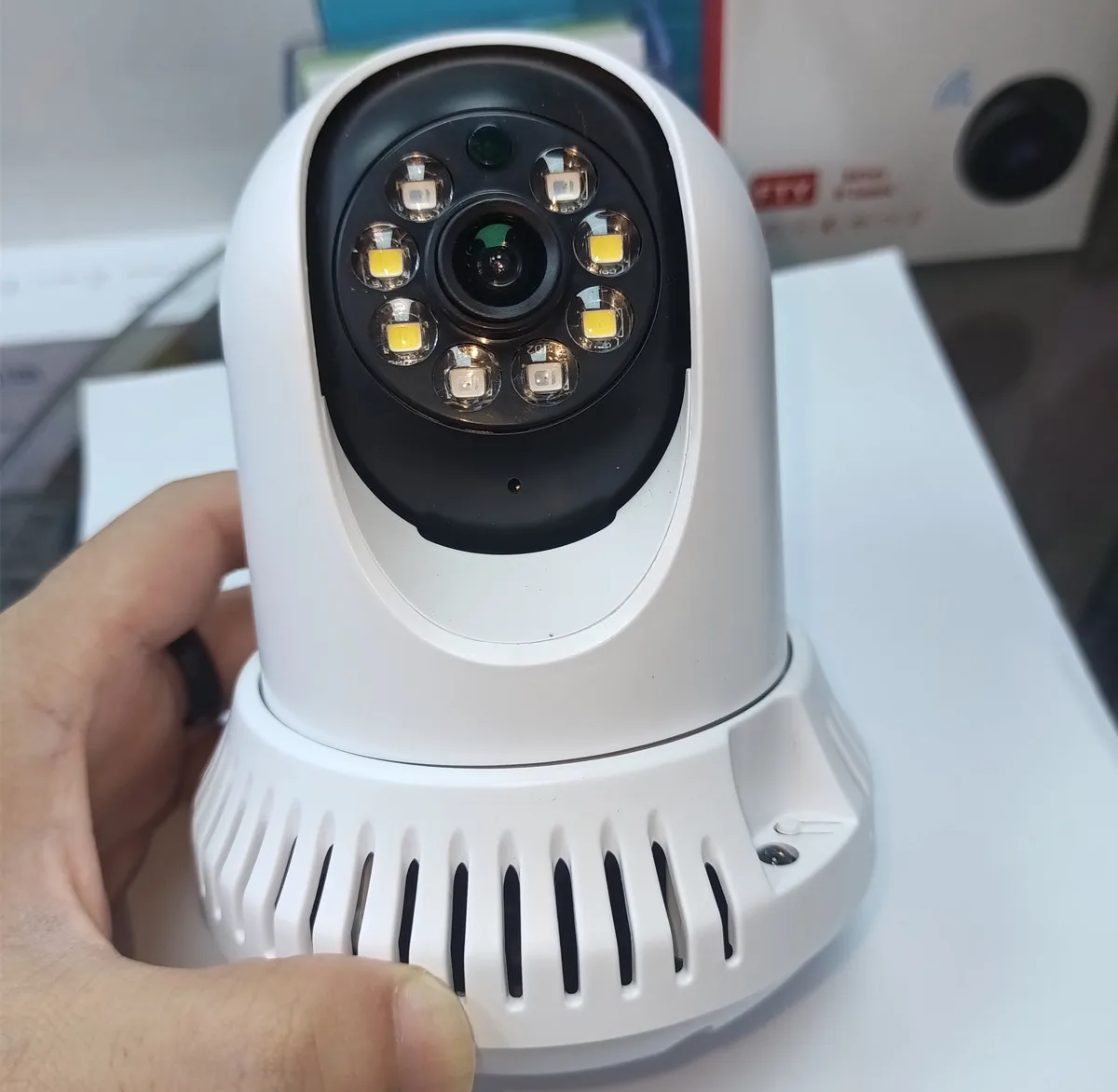 2MP 1080P Yoosee APP Smoke Alarm Wireless PTZ IP Dome Camera Full Color AI Humanoid Detection Home Security CCTV Monitor