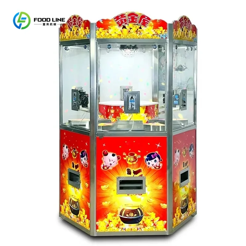 Custom 6 Players Coin Pusher Game,High Income Ticket Redemption Games,Professional Commercial Coin Pusher Manufacturer
