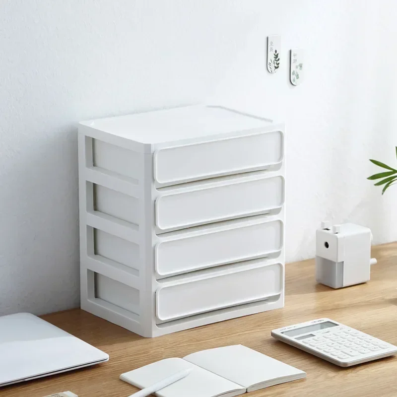Plastic Storage Box Desktop Storage Box Korean Cosmetics Drawer Multi-layer Storage Cabinet Student Dormitory Organizer Box