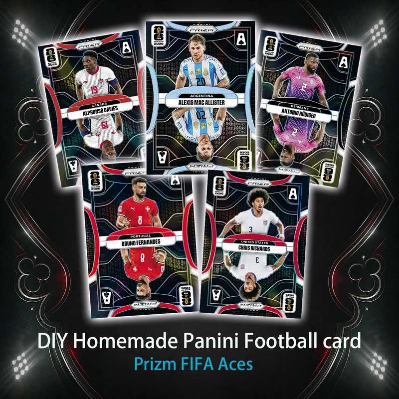 DIY Football Collectible Cards Panini 2026 FIFA Cristiano Ronaldo Messi Mbappé Haaland Neymar YAMAL Jude Bellingham gift  Easter