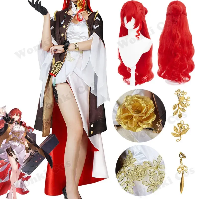 

Star rail himeko cosplay costume impact sexy women carnival costume himeko full set