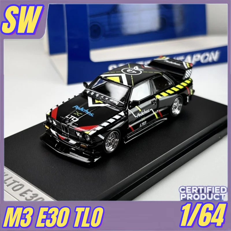 1-64-scalem3-e30-tlo-black-color-alloy-die-cast-miniature-automotive-model-adult-figurine-boy-toy-children's-birthday-gift