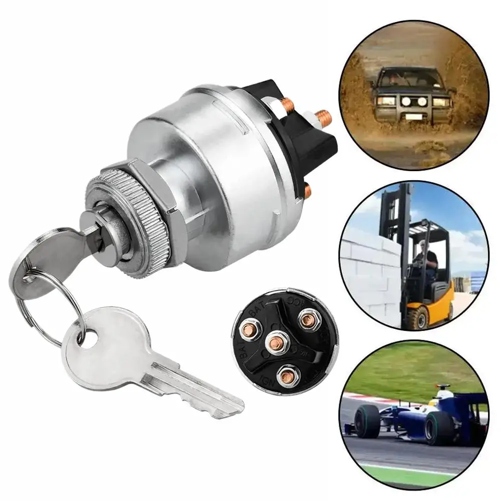 

Автомобильный ключ зажигания, замок зажигания, 4-позиционный ACC/Off/ING/START, лодка, универсальный автомобильный мотоцикл, переключатель зажигания, управление Ke J7H6