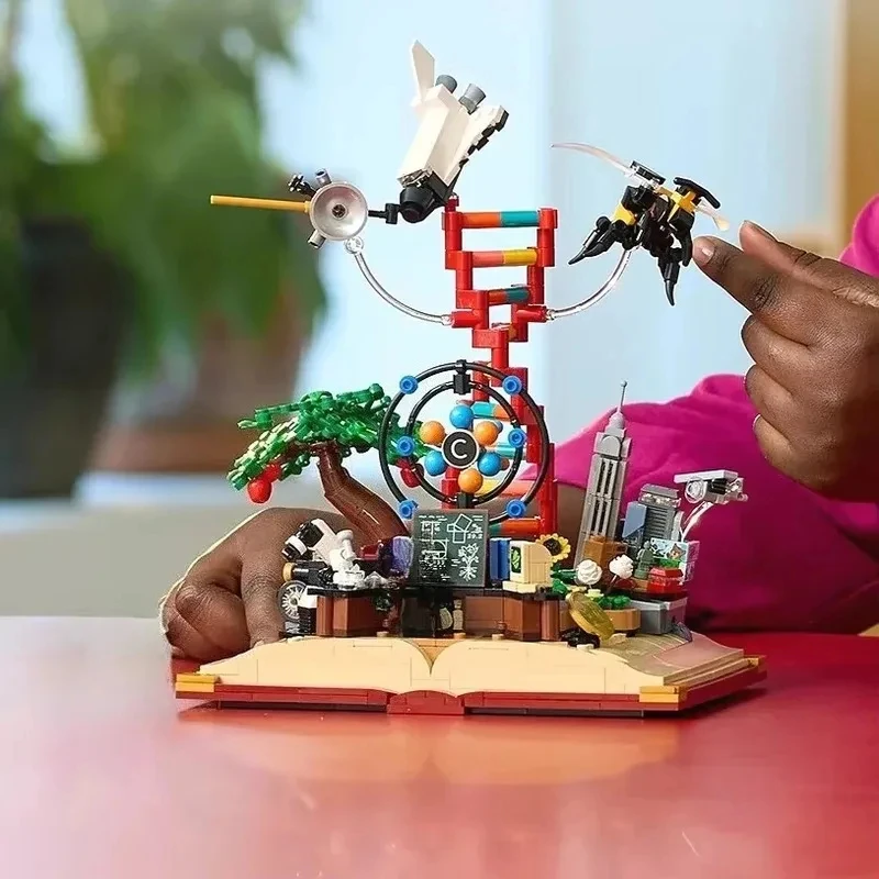 2025 Nueva serie creativa STEM, el conocimiento es el modelo de potencia, juguete de ensamblaje, regalo de cumpleaños y Navidad para niños