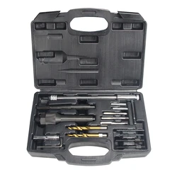 16pcs Damaged Glow Plug Removal Remover Thread Repair Car Garage Tool Kit Set