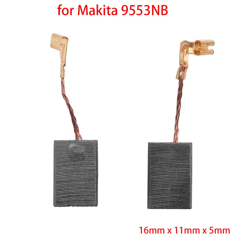 

2Pcs Motor Electric Carbon Brushes for Makita 9553NB 16mm x 11mm x 5mm