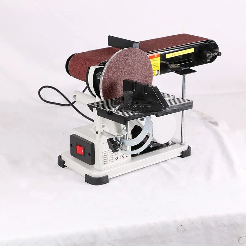 

MM4132 Household Electric Polishing Machine Copper Wire Bench Belt Sander Grinding Knife Sharpener Jade Bench Grinder