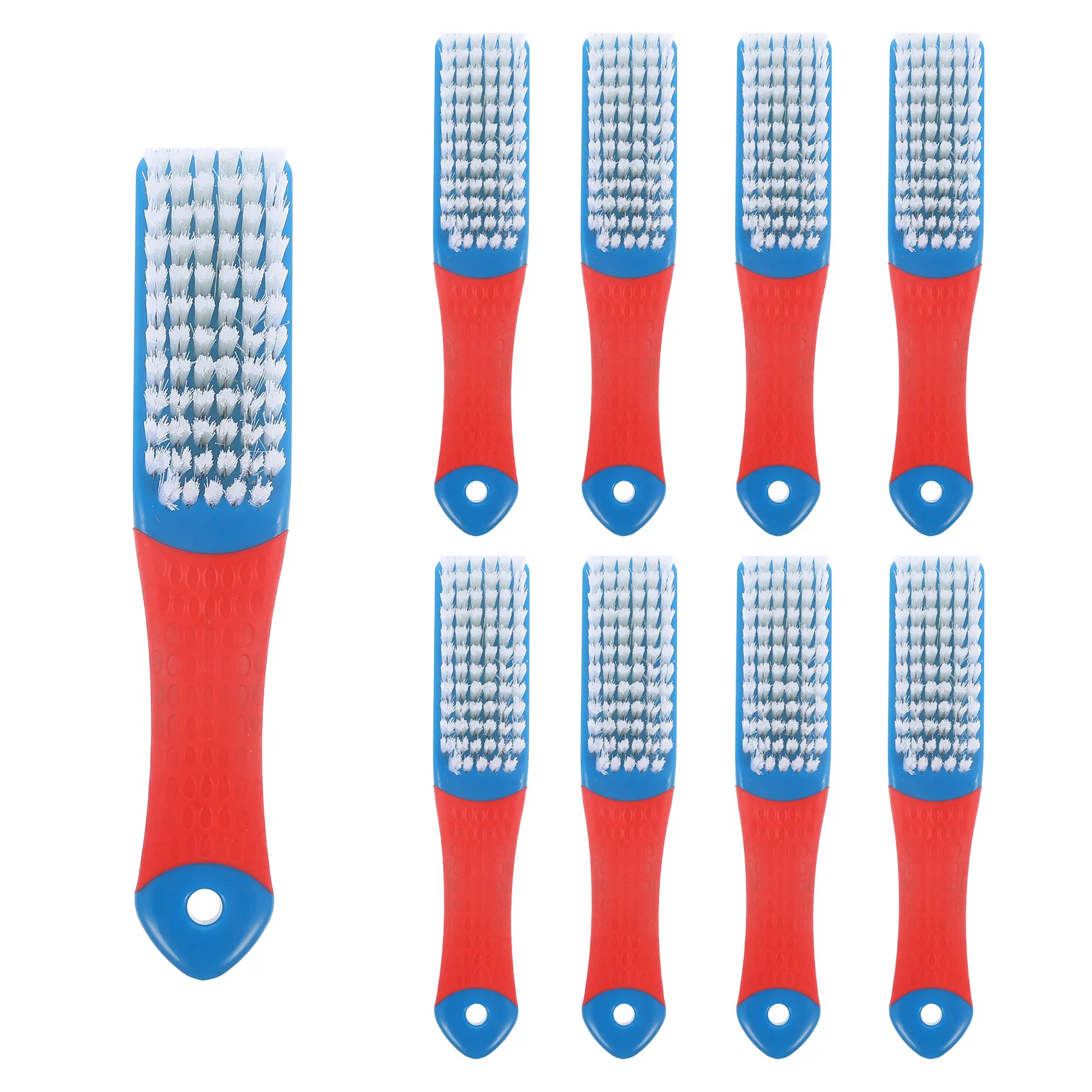 

10Pcs Laundry Scrub Brush Ergonomic Handle Design Thorough Clean Various Types Shoes Items Laundry Scrub Brush