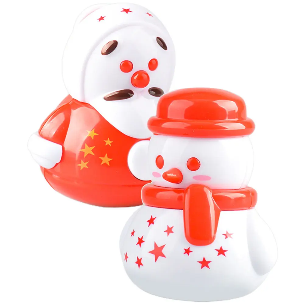 

2 шт. очаровательных статуэток-неваляшек в виде снеговиков для декора спальни и гостиной, изысканное исполнение, миниатюрные статуэтки-неваляшки в виде снеговиков