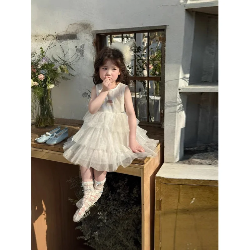 

Girls' Cartoon Tank Dress2025Summer New Children's Casual Dress for Toddlers and Kids Fashion Princess Dress