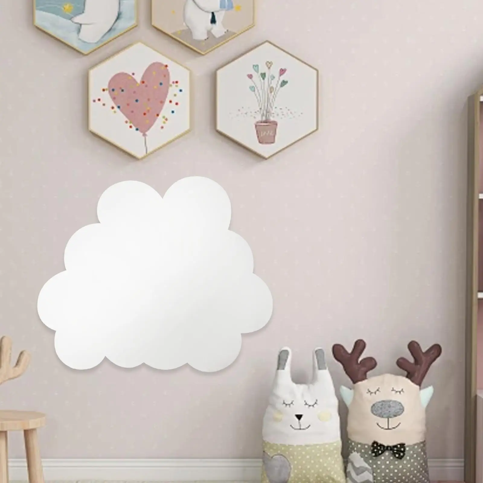 

Настенное зеркало, небьющийся декор, легкий акриловый светильник для детской комнаты, универсальная клейкая подложка для спальни, декоративное настенное зеркало, милое