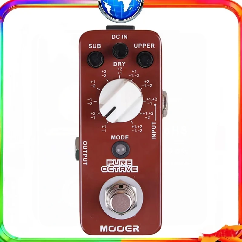 

MOOER Pure Octave Guitar Pedal - 11 Octave Modes True Bypass Full Metal Shell Electric Guitar Effects
