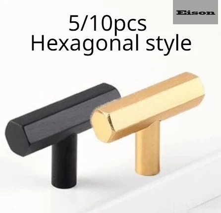 

5/10pcs Modern Minimalist Light Luxury Nordic Style Wardrobe Door Handles Kitchen Cabinets Drawer Handles Bright Gold MatteBlack