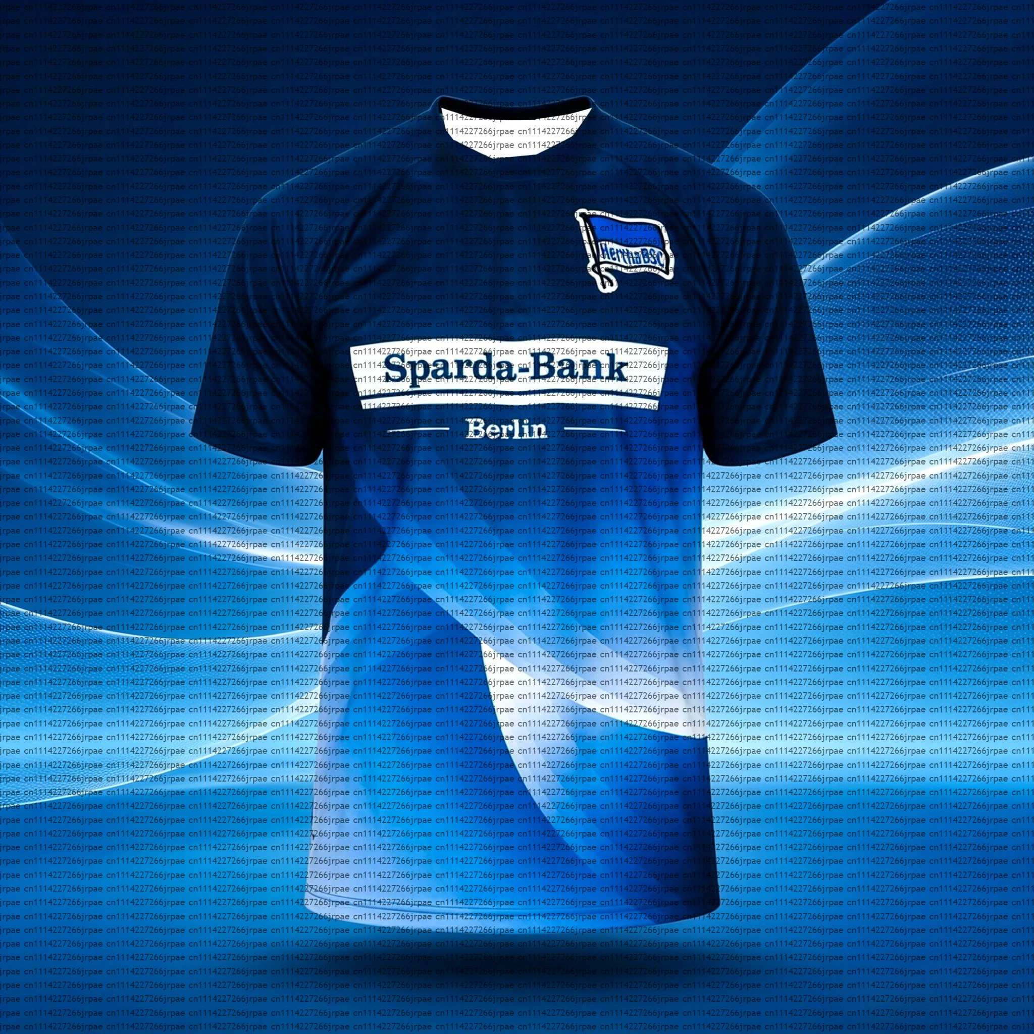 2026-27 New Hertha BSC Men 3D Print Football Jersey Y2K Oversized Family Casual T-shirt Suitable for Daily and Training Wear