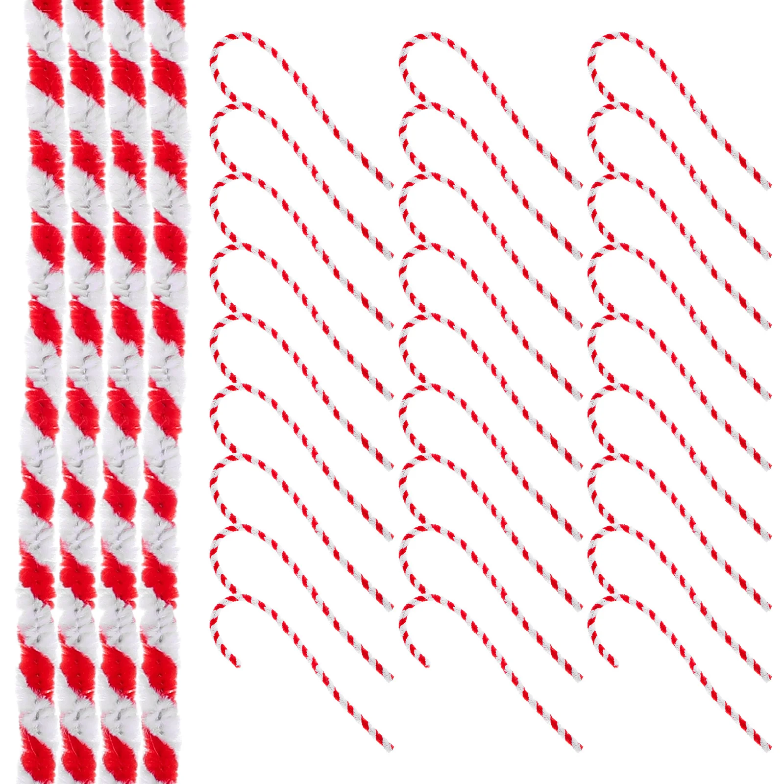 50pcs Two-Tone Bendable Diy Craft Chenille Stems For Kids Creative Educational Handmade Party Favor