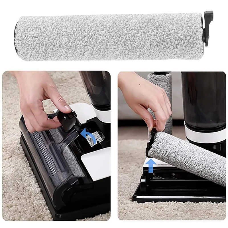 Rollo de cepillo y filtro de vacío para TINECO IFLOOR, IFLOOR3, Floor One S3, pisos de madera dura, piezas de aspiradora en seco y húmedo