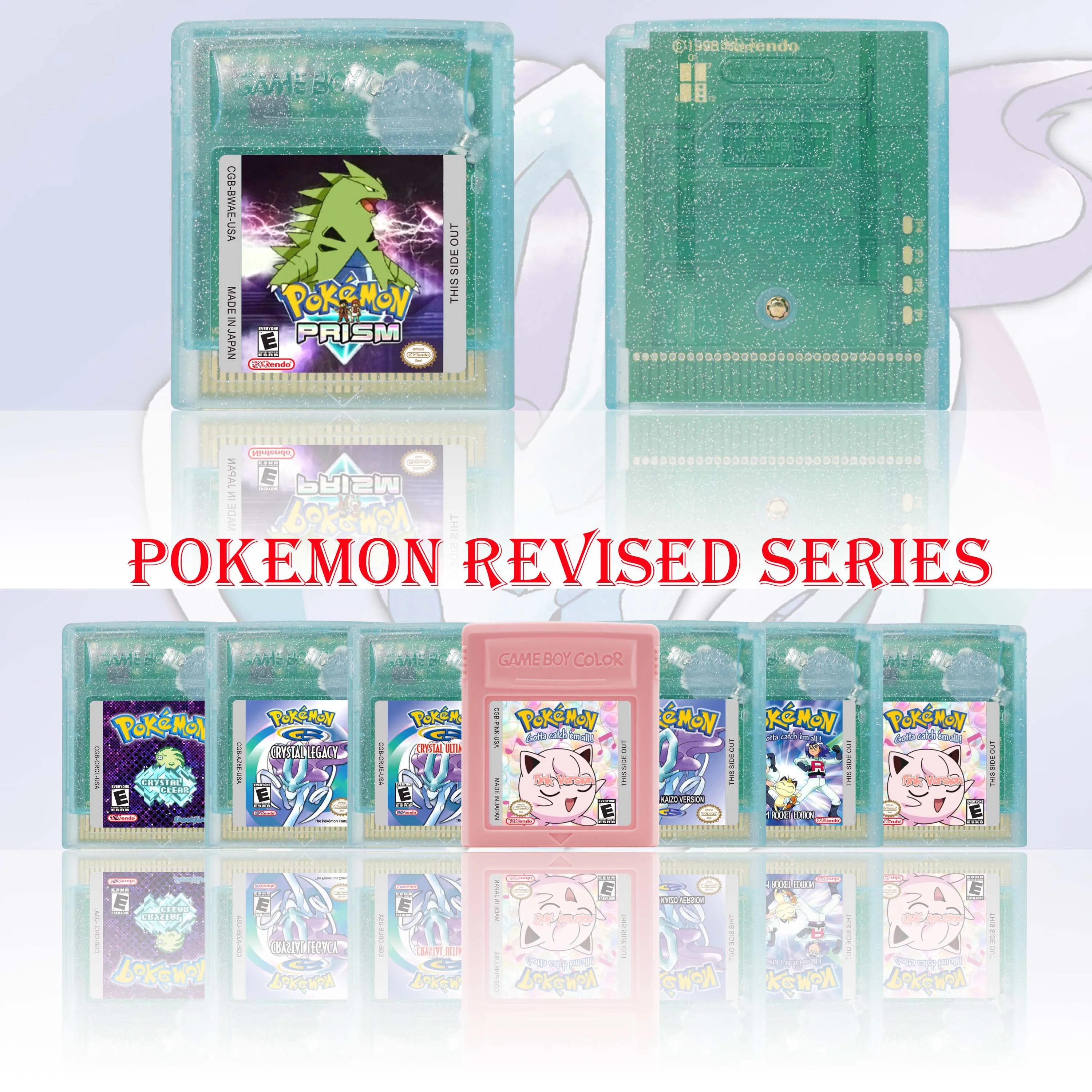 

Pokemon Series GBC Game Cartridge 16 Bit Video Game Console Card High Quality GBC Video Game
