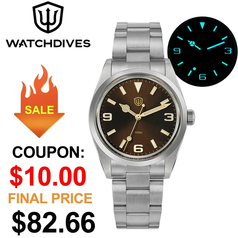 ステンレス鋼のクォーツ時計,防水,クラシックvh31,ハンズフリー,bgw9,100m, 37mm,wd1016,v2