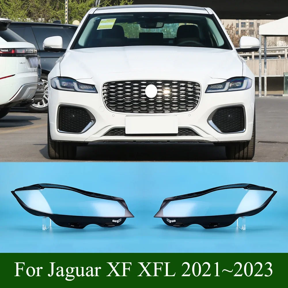 

For Jaguar XF XFL 2021~2023 Headlamp Cover Transparent Lamp Shade Shell Lens Plexiglass Replace Original Lampshade