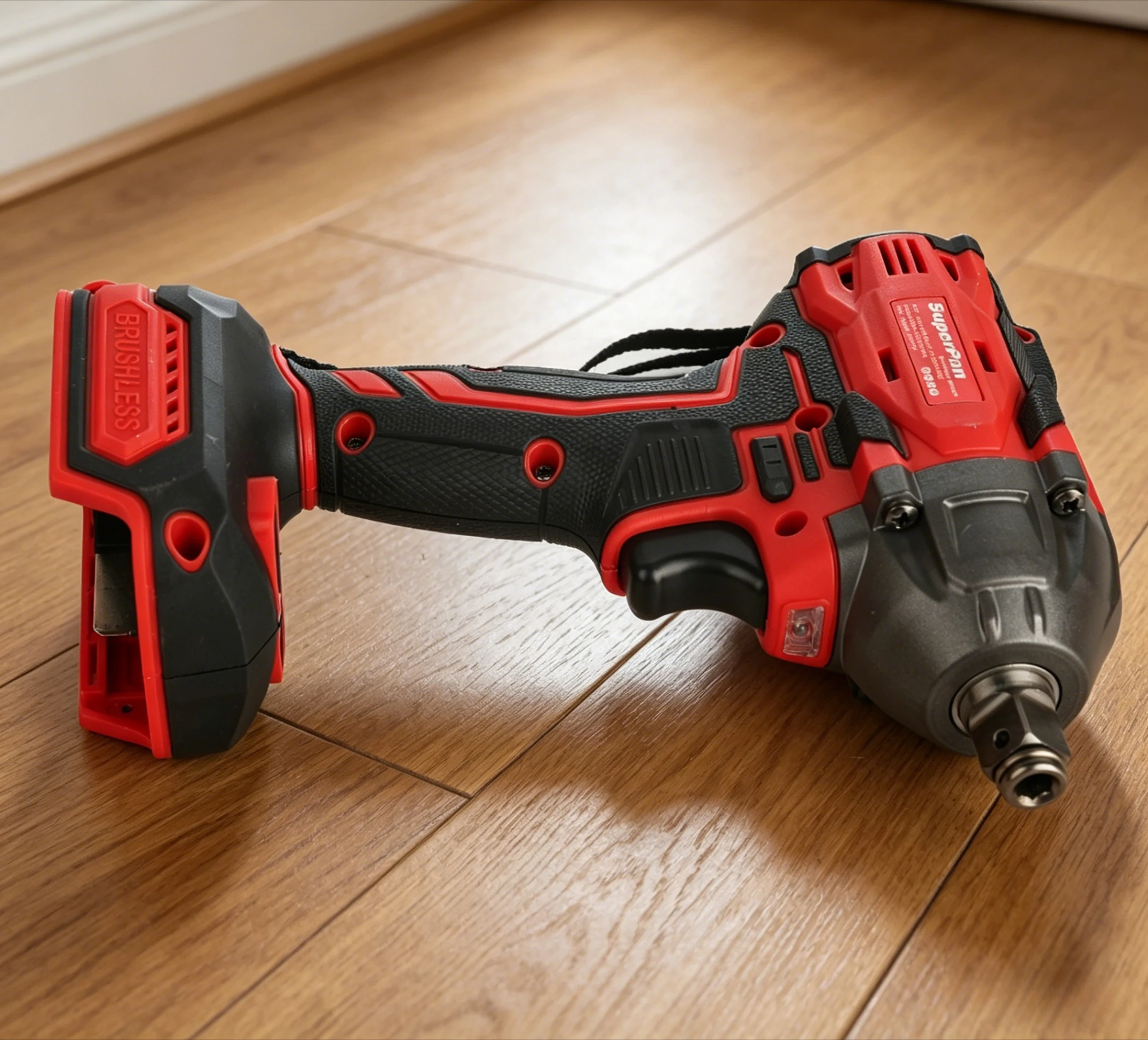 

20V High Torque Impact Wrench, Brushless Motor, 1/2" Drive, Fast Bolt Removal, Durable Cordless Tool，For Dewalt