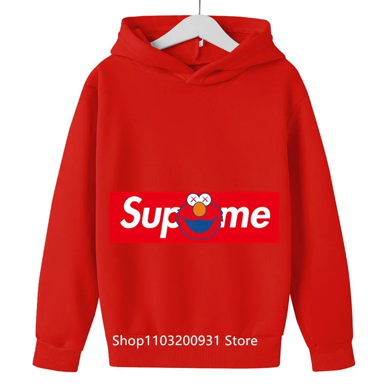 Sesame Street Hoodie Kids Fashion Children Baby Boys Clothes Sesame Street Sweatshirt Children Tops Girls Clothing Sweater