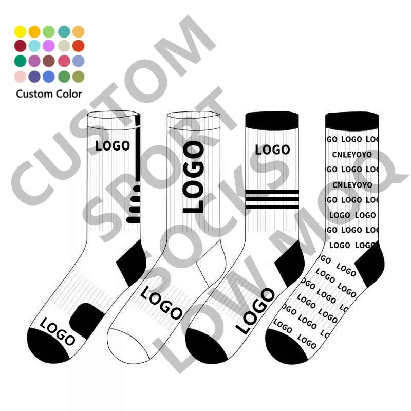 

Customizable DIY Cotton Socks Unisex Sporty Casual Yoga Footwear with Personalized Logo Design Services