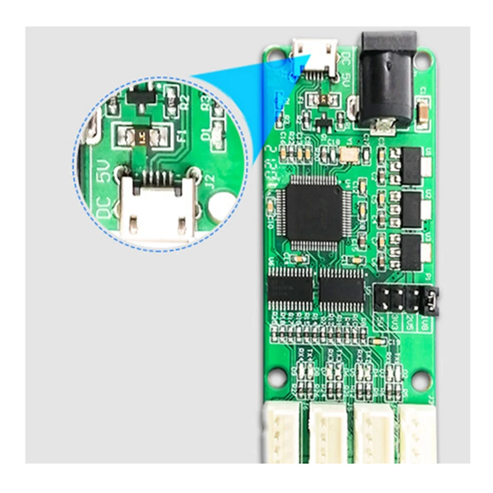 ZIZI 1 Pcs FT4232-4TTL USB To 4 Way TTL Module PC+Metal FT4232HL UART Serial Port Module DC 5V 3.3V 2.5V 1.8V 4 Channel XH2.54