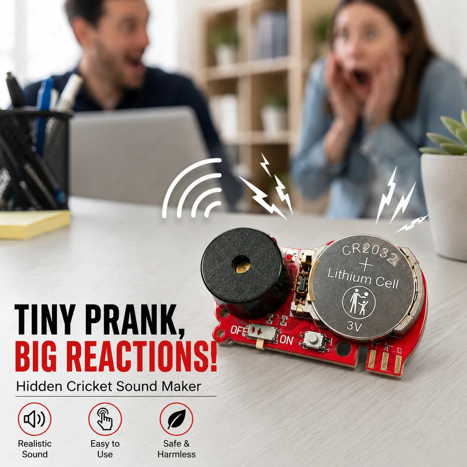 Portable Cricket Noise Maker Hidden Prank Toy Funny Sound Gadget