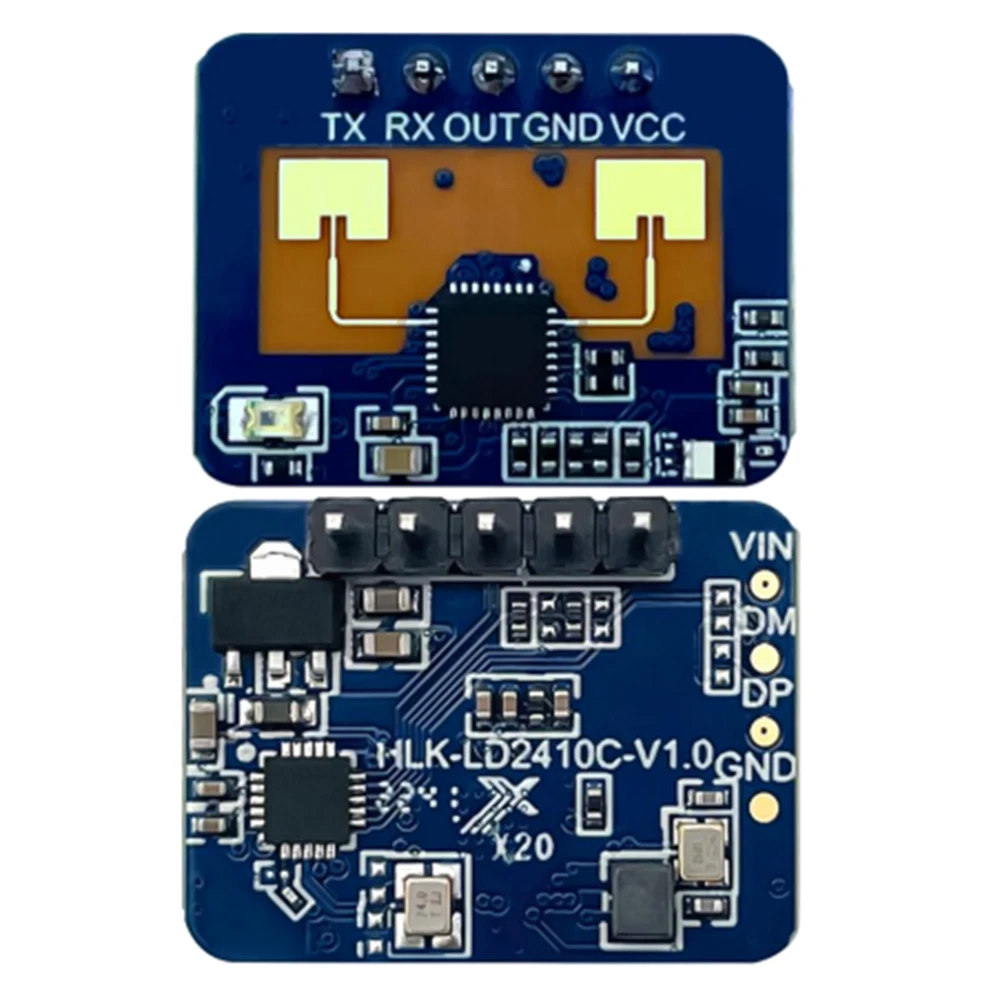 HLK-LD2410C DC5V 24G Human Presence Sensor Supports BT Function App Radar Sensing Module FMCW Millimeter Wave Motion Detection