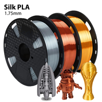 250g,500g Silk PLA 3D Filament Wire Spool Wire 1.75mm For 3D Printer Material 3D Print Refills, Filament wire Vacuum Packaging