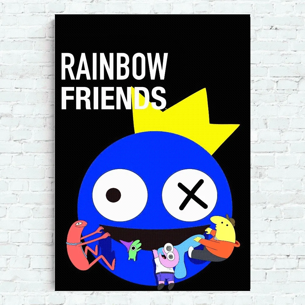 R-Rainbows F-Friends Toy Whitepaper Poster Home Office Wall Bedroom Living Room Kitchen Decoration Painting