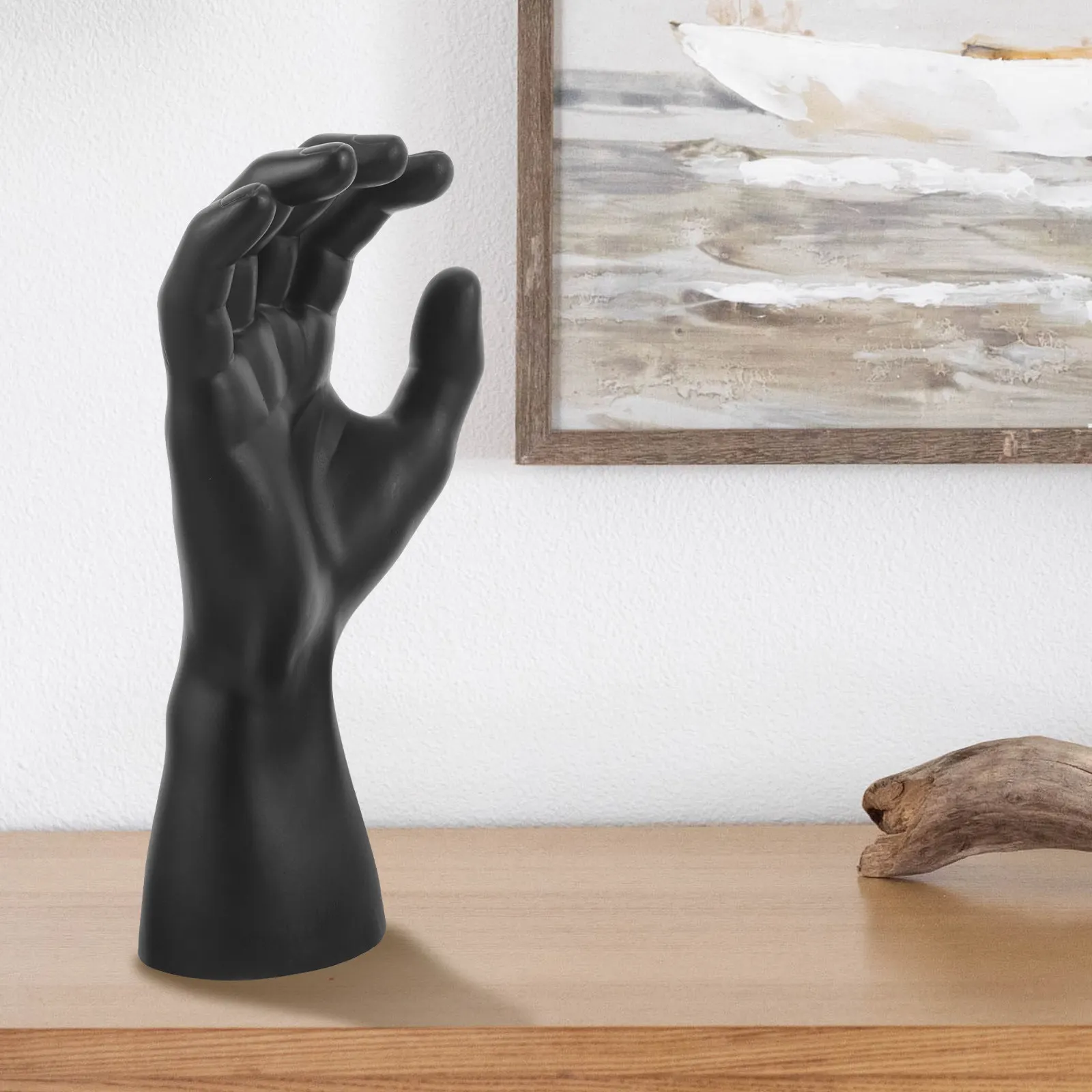 

Sturdy Plastic Hand Mannequin Display Stand for Rings Jewelry Bracelets Gloves Versatile Realistic Look Fine Craftsmanship
