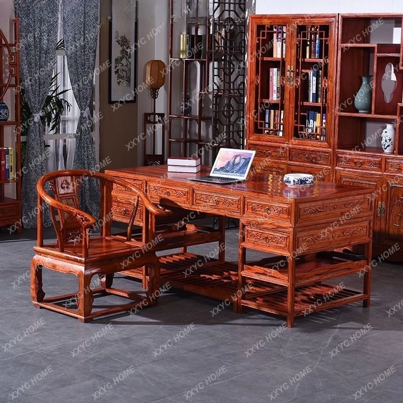MM Chinese classical solid wood desk office writing desk new and old-fashioned consultation table